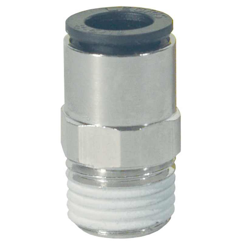 10mm x 3/8" Metric Push In Male Connector BSPT